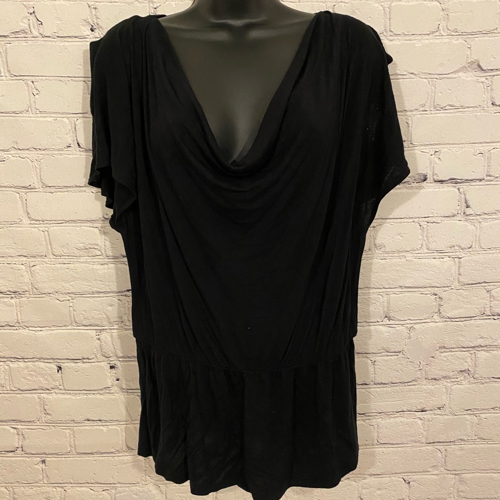 Black Flowy Top